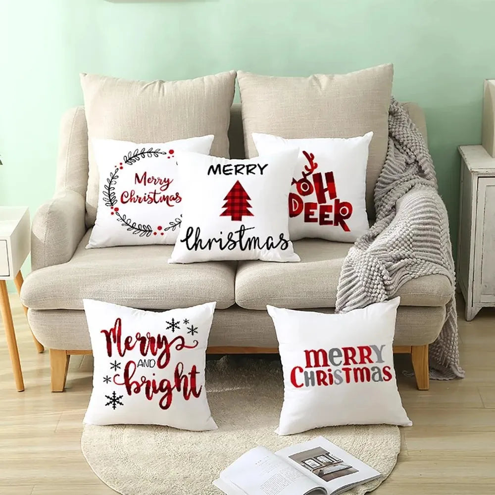 Festive Christmas Throw Pillow Covers - Add a Touch of Holiday Cheer to Your Home