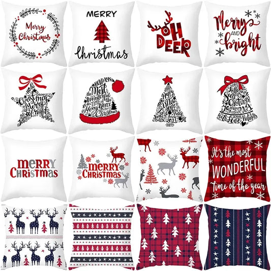 Festive Christmas Throw Pillow Covers - Add a Touch of Holiday Cheer to Your Home