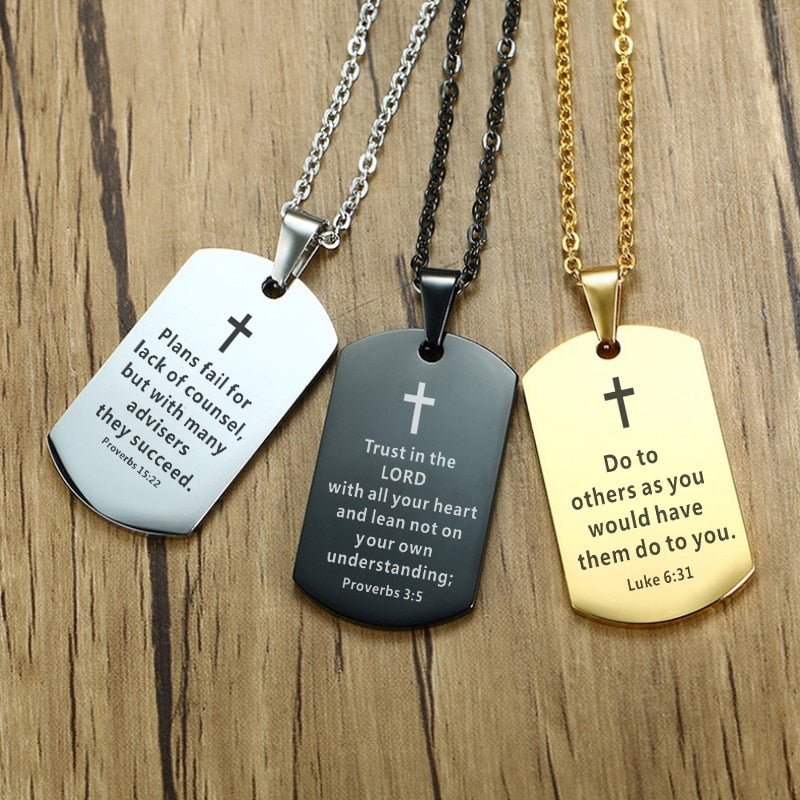 Arm Yourself with Faith: Introducing Our Scripture-Engraved Dogtags