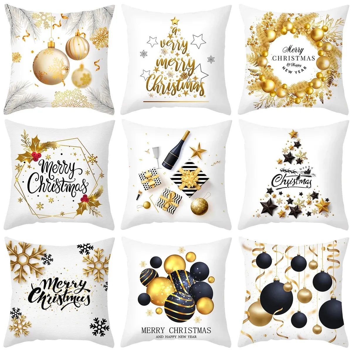 Festive Christmas Throw Pillow Covers - Add a Touch of Holiday Cheer to Your Home