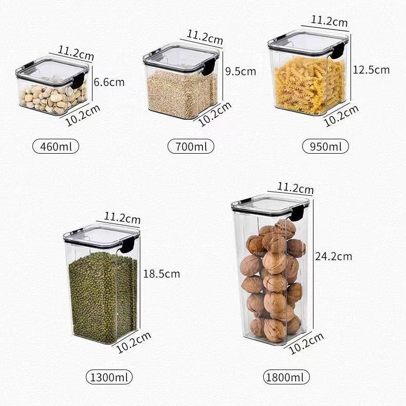 Kitchen Sealed Storage Containers (multiple sizes)