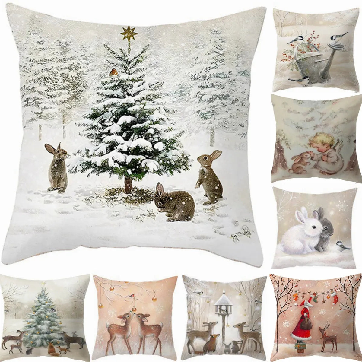 Festive Christmas Throw Pillow Covers - Add a Touch of Holiday Cheer to Your Home