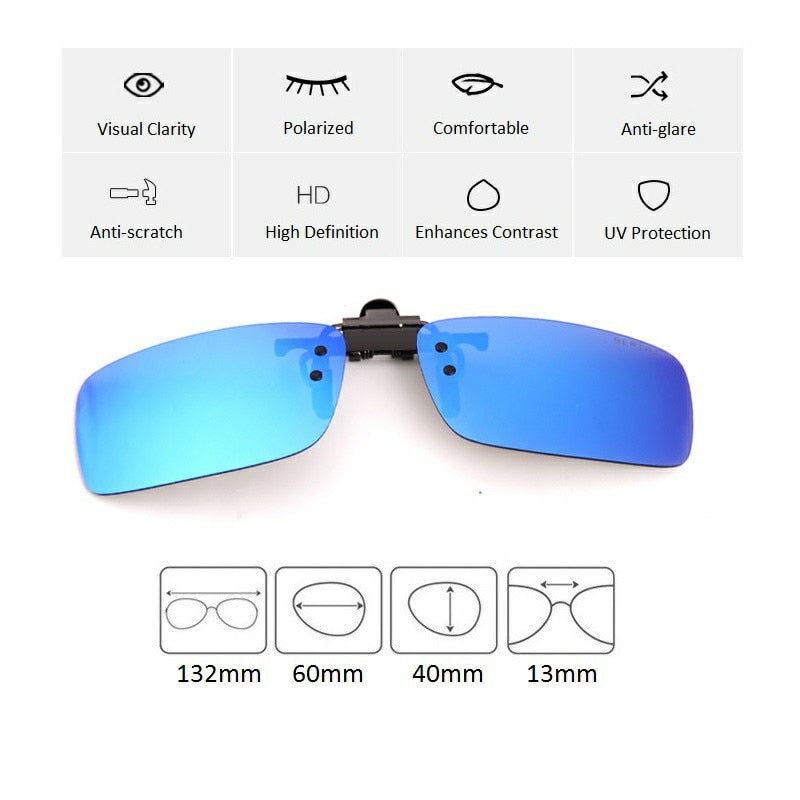 Cyxus ™ Polarized Clip-on Sunglasses